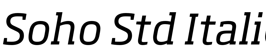 Soho Std Italic Yazı tipi ücretsiz indir